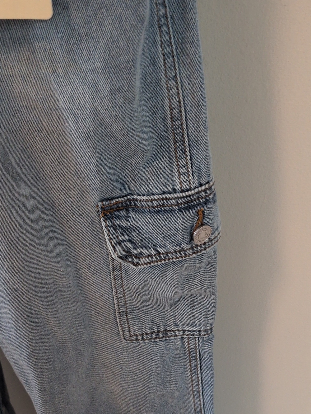 Lana Roux 90s Retro Dungaree Utility Cargo Denim Overalls XS - Picture 10 of 16